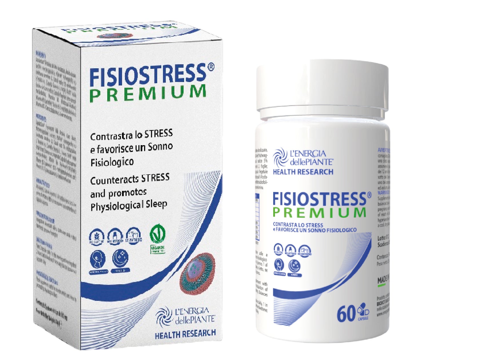 FISIOSTRESS PREMIUM 60 CPS INTEGRATORE INTELLIGENTE CHE CONTRASTA STRESS-ANSIA e INSONNIA