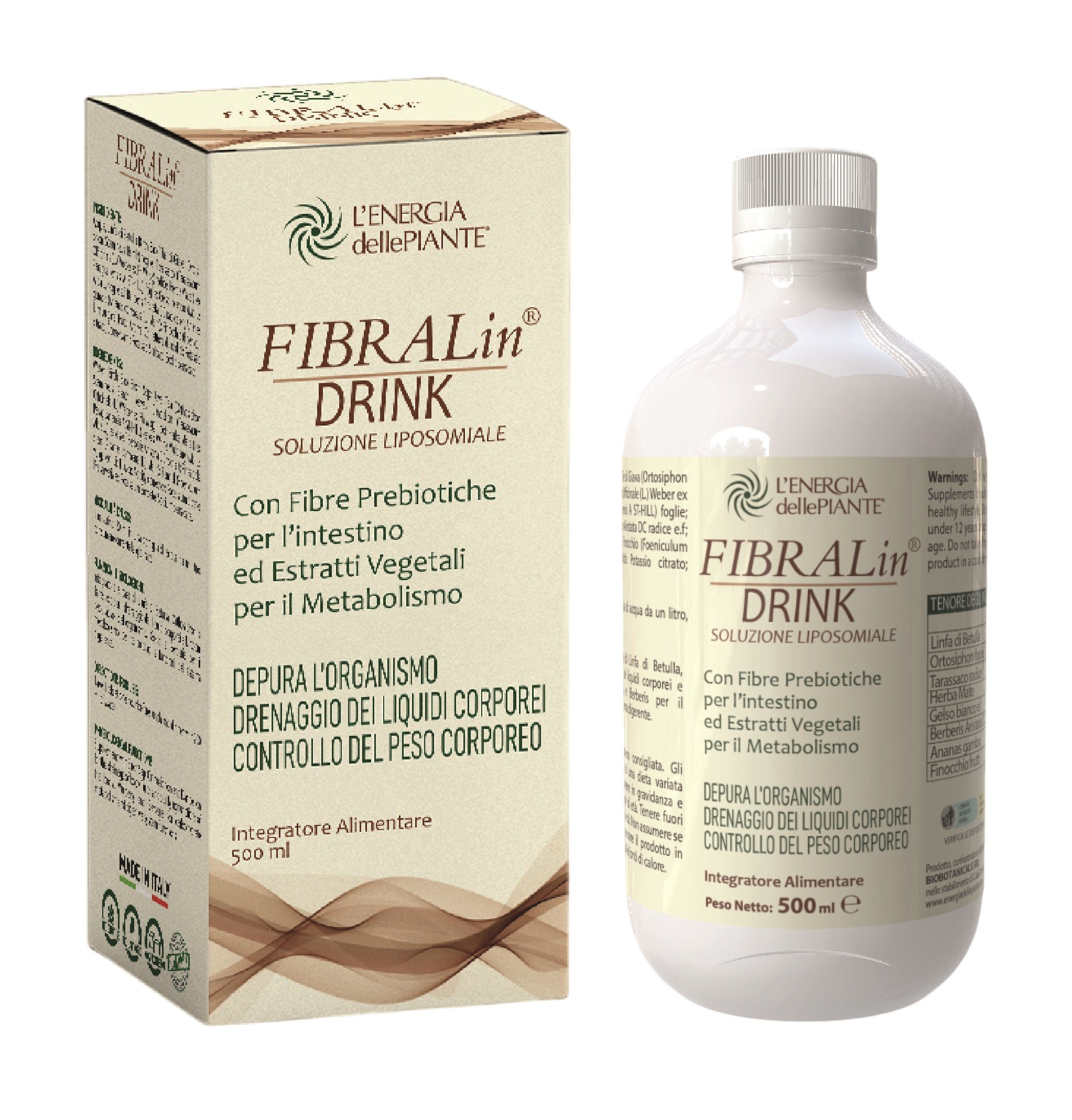 FIBRALIN® DRINK SOLUZIONE LIPOSOMIALE CHE FAVORISCE LA RIDUZIONE DEL PESO CORPOREO E LA CIRCONFERENZA ADDOMINALE